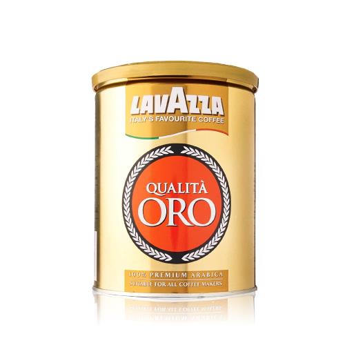 LAVAZZA Qualita ORO金牌咖啡粉250g-精裝鐵罐