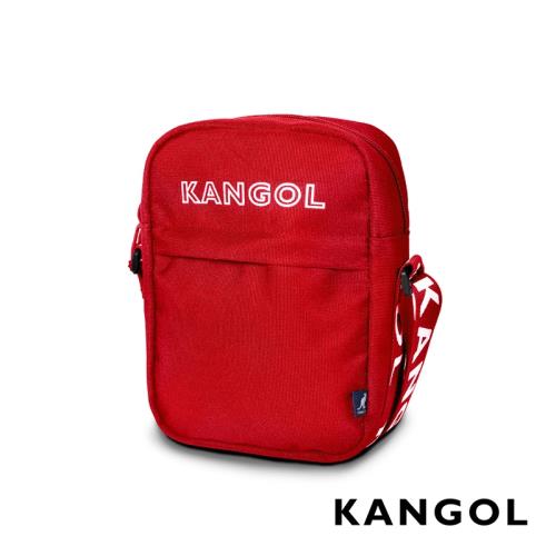 KANGOL LIBERTY系列 韓版潮流LOGO背帶小型側背包-紅 KG1194