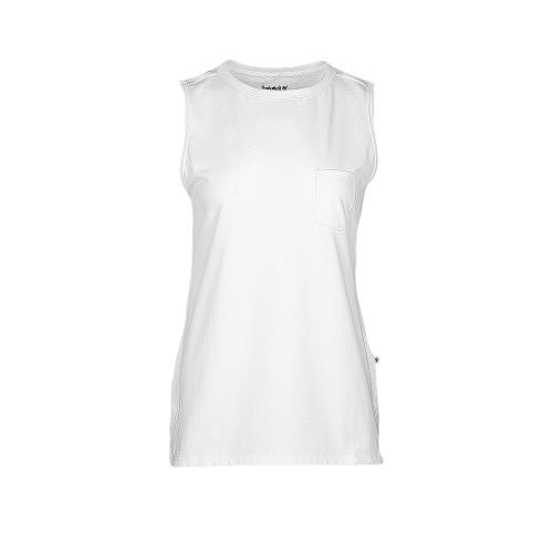 Timberland 女款白色無袖口袋長版背心B3516100