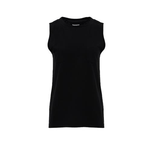 Timberland女款黑色無袖口袋長版背心B3516001