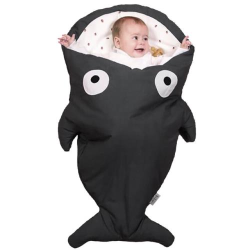 【西班牙製】鯊魚咬一口BabyBites嬰幼兒多功能睡袋-酷岩灰標準版