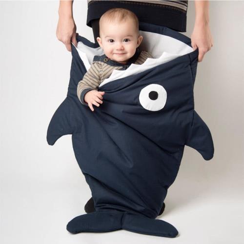 【西班牙製】鯊魚咬一口BabyBites嬰幼兒多功能睡袋-酷岩灰輕量版