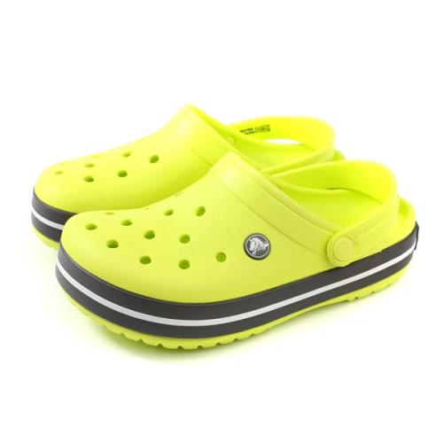 Crocs 涼鞋 休閒鞋 防水 雨天 螢光綠 童鞋 11016-725 no002
