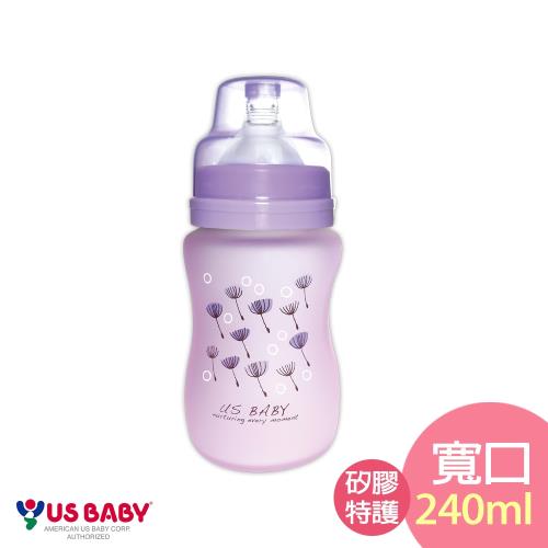 任-優生真母感特護玻璃奶瓶(寬口240ml-紫)