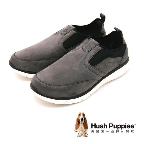 Hush Puppies ZEBULON SPEED系列輕量感彈力休閒 男鞋-灰