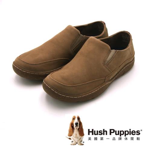 Hush Puppies 質感防滑休閒 男鞋-棕(另有咖)