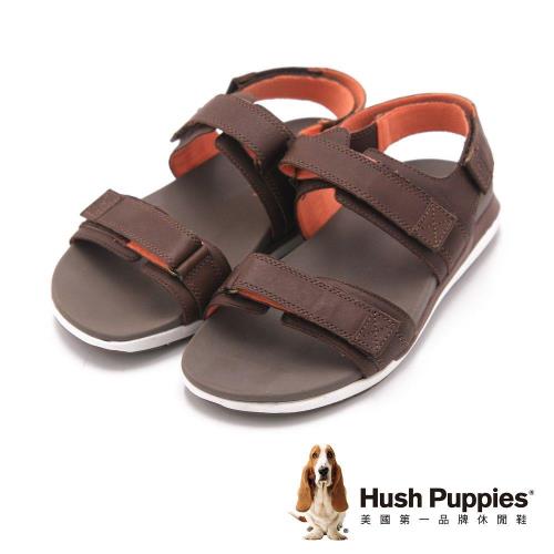 Hush Puppies 機能健走系列ACTUALLY QUICK 涼鞋 男鞋-棕(另有藍)