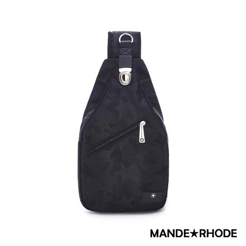MANDE RHODE - 卡莫雷茲 - 美系潮男風格插扣單肩胸包 - 迷彩黑【P320】
