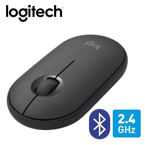 【Logitech 羅技】M350 鵝卵石無線滑鼠-石墨灰