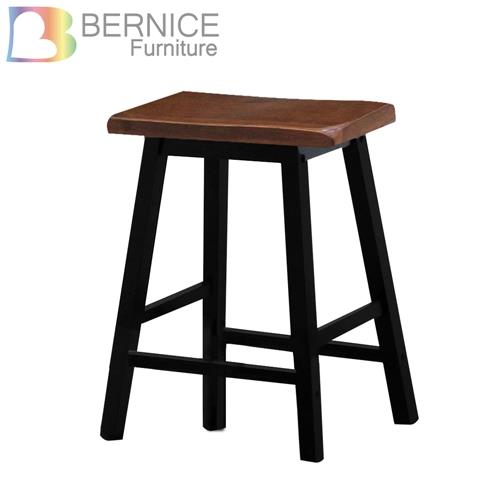 Bernice-夏菲1.5尺黑色實木吧台椅/高腳椅/休閒椅