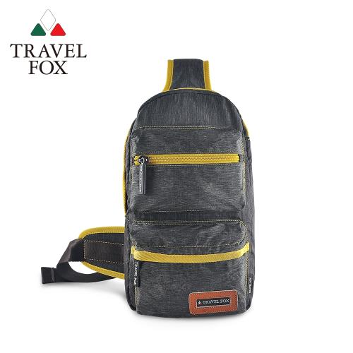 TRAVEL FOX 旅狐 單肩休閒車縫斜肩包 (TB676-98) 灰色