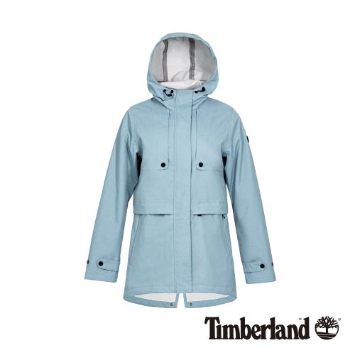 Timberland女款淺藍色連帽防水科技戶外外套B3106H50