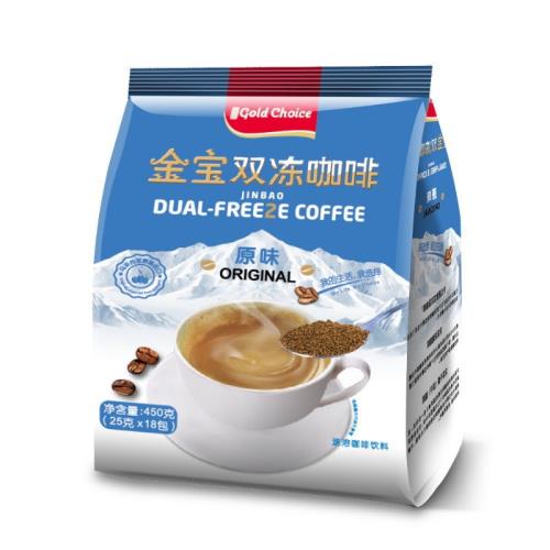 【馬來西亞 金寶】雙凍咖啡(原味)-4袋/組(有效期限2020/10/01)