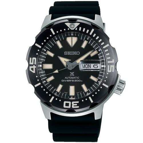 SEIKO 精工 PROSPEX 專業200米機械潛水錶/黑/42.4mm(4R36-07B0D/SRPD27J1)