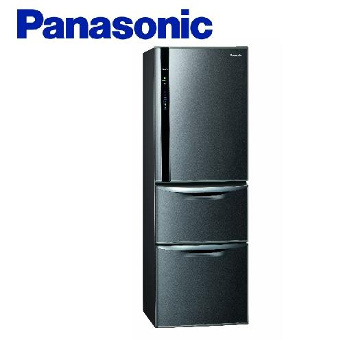 送吸濕毯★Panasonic國際牌385L三門一級能效變頻電冰箱(絲紋黑)NR-C389HV-V