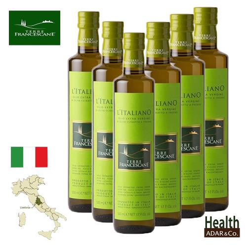 橄欖油-特羅法蘭斯坎Litaliano特級冷壓初榨橄欖油500ml  六入組
