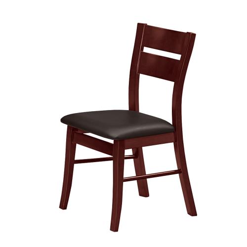 Boden-亞伯實木皮面餐椅/單椅(黑色)
