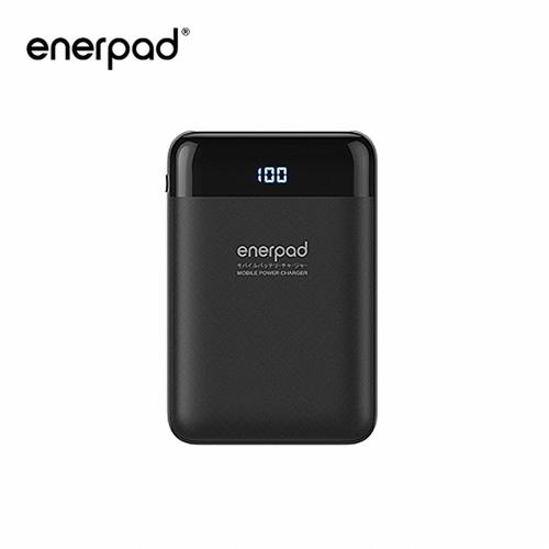 【enerpad】迷你高容量顯示型行動電源10000mAh-黑(Q-810-B)