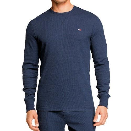 Tommy Hilfiger 2019男時尚針織保暖深藍色圓領長袖內衣