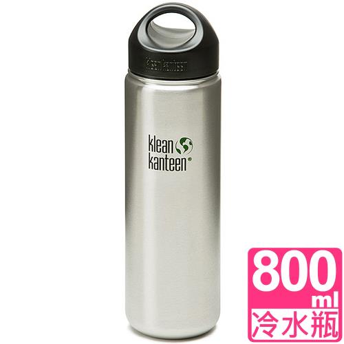 美國Klean Kanteen 寬口不鏽鋼冷水瓶800ml