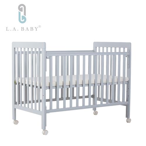 【 L.A. Baby】密西根三合一嬰兒大床（灰色）