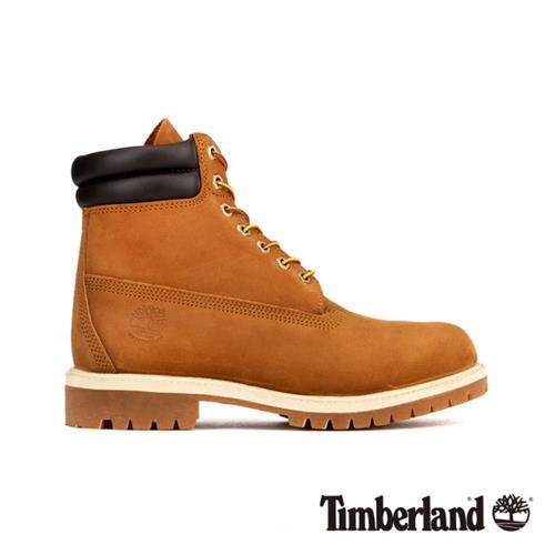 Timberland 男款麥褐色磨砂革經典雙領6吋靴73542214