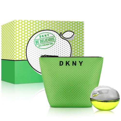 DKNY 青蘋果淡香精禮盒組(淡香精30ml+化妝包)