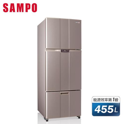 SAMPO 聲寶 455公升 一級能效 超值變頻系列 變頻三門冰箱 SR-B46DV(R6)