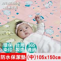 奶油獅-森林野餐ADVANTA超防水止滑保潔墊/生理墊/尿布墊(單人)105x150cm-粉紅