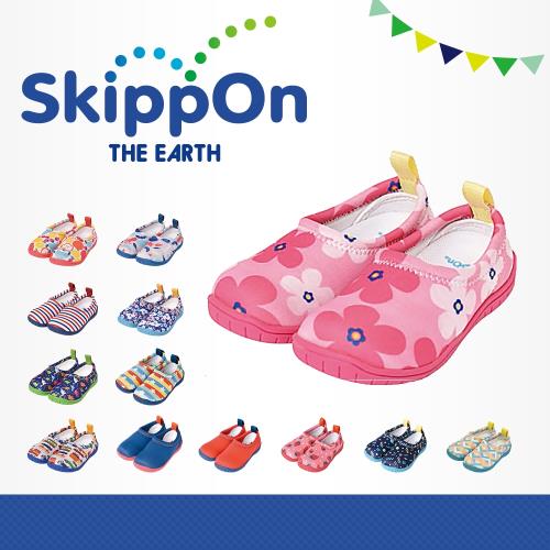 【日本SkippOn】「ISEAL VU系列」兒童休閒機能鞋〈北歐花朵 〉