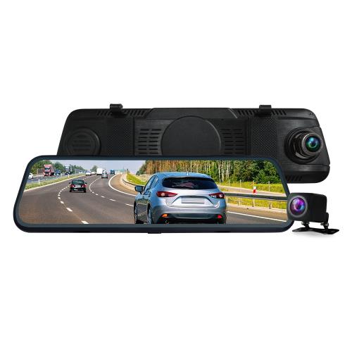 CARSCAM行車王 CR14全螢幕電子式觸控1080P後視鏡行車記錄器(贈16G)