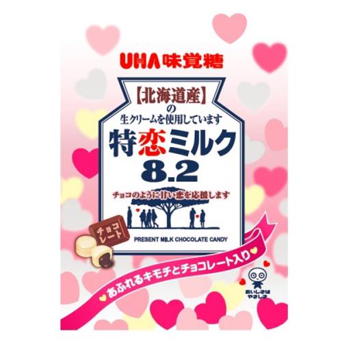 UHA日本味覺糖8.2巧克力夾心牛奶糖77g