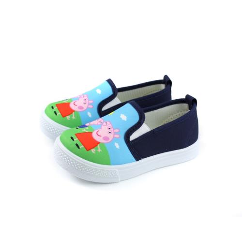 粉紅豬小妹 Peppa Pig 休閒鞋 懶人鞋 童鞋 藍色 中童 童鞋 PG8540 no832 14~18cm