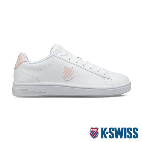 K-SWISS Court Shield時尚運動鞋-女-白/粉紅(96599-104)
