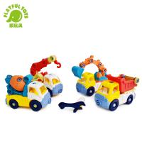 Playful Toys 頑玩具 益智拆裝工程車 6808 (趣味DIY 螺絲拆卸玩具 挖土車玩具 組裝車車 卡通工程車 小年齡兒童玩具)