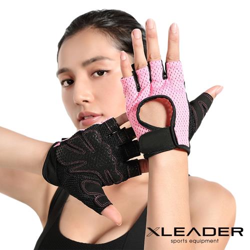 Leader X 專業健身 耐磨防滑運動手套 騎行半指手套