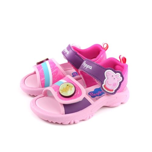 粉紅豬小妹 Peppa Pig 涼鞋 電燈鞋 童鞋 粉紅色 中童 PG4541 no836 15~18cm