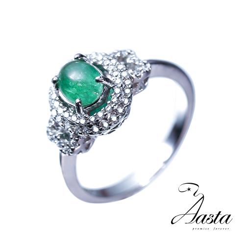 【Aasta Jewelry】天然祖母綠70分女戒簡約款(Emerald)