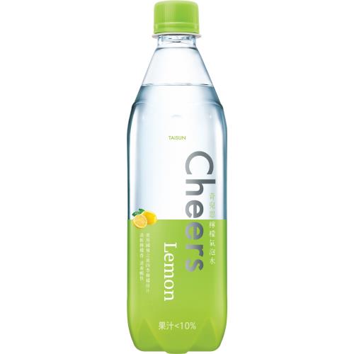 【泰山】 Cheers Lemon檸檬氣泡水 590ml(24入/箱)