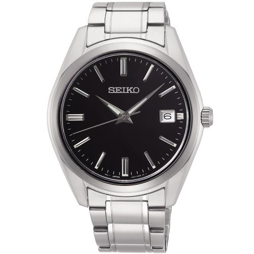 SEIKO 精工 CS系列簡約大三針時尚腕錶/黑/38mm(6N52-00A0D/SUR311P1)SK003