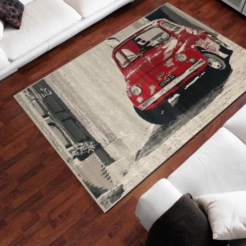 【Ambience】比利時Shiraz 現代地毯--Fiat500 (120x170cm)