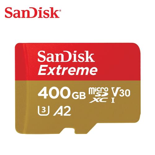 SanDisk Extreme MicroSDXC UHS-I (A2/V30) 400GB 記憶卡[公司貨]