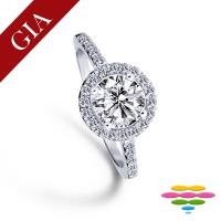 彩糖鑽工坊 GIA 30分 E/SI2 3EX+HA八心八箭 18K 鑽戒