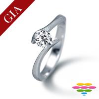 彩糖鑽工坊 GIA 30分 D/SI1 3EX+HA八心八箭 18K 鑽戒