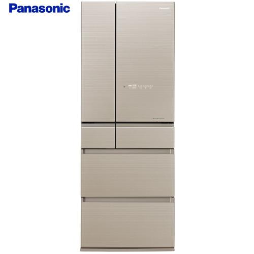 Panasonic國際牌日本製600L一級能效六門變頻冰箱(翡翠金)NR-F605HX-N1-庫