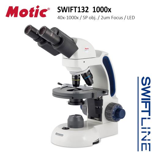 【Motic 麥克奧迪】Swift132 1000x 中型雙眼LED蓄電複式生物顯微鏡