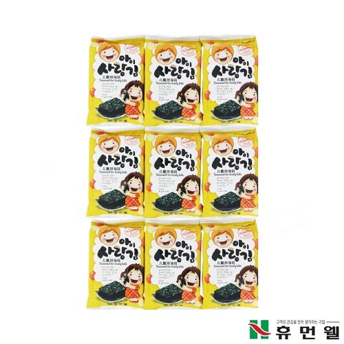 【韓國HUMANWELL】兒童烤海苔片一箱(團購組72小包)