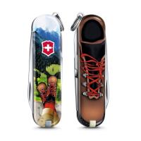 VICTORINOX 瑞士維氏限量迷你7用印花瑞士刀-我愛登山 06223.L2002