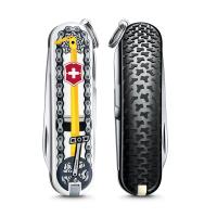 VICTORINOX 瑞士維氏限量迷你7用印花瑞士刀-騎單車 06223.L2001