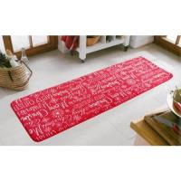 范登伯格 珊瑚絨回彈抗壓止滑走道墊地墊-聖誕印花(40x120cm)